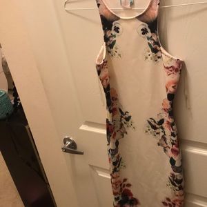 Floral printed midi